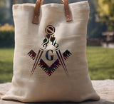 Masonic Freemason Mason Square and Compass Stencil (847)