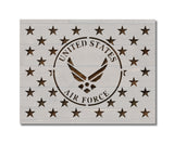 United States US Air Force 50 Stars Flag Union Stencil (853)