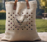 United States US Air Force 50 Stars Flag Union Stencil (853)