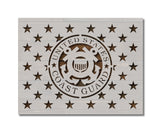 United States Coast Guard 50 Stars Flag Union Stencil (856)