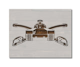 United States US Army Armor Branch Insignia Stencil (857)