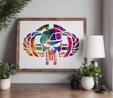 US Army Airborne Paratrooper Stencil (865)