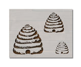 Bee Hive Skep Stencil Multiple Sizes (870)