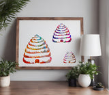 Bee Hive Skep Stencil Multiple Sizes (870)