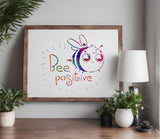 Bee Positive Bumble Bee Stencil (872)