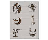 Halloween Cookie Stencils for 3 Inch Cookies (876)