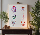 Halloween Cookie Stencils for 3 Inch Cookies (876)