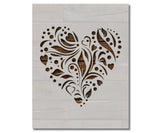 Heart Pattern Stencil (877)