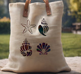 Various Sea Shells Option 3 Stencil (888)