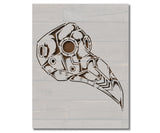 Plague Doctor Mask Head Stencil (915)