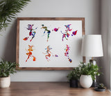 Provocative Halloween Witches Stencil (929)