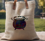 Halloween Witch Cauldron Stencil (932)