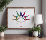 Statue of Liberty Freedom Head 4th of July Stencil (936)