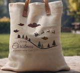 Merry Christmas Santa Sleigh Reindeer Stencil (941)