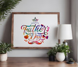 Happy Father's Day Stencil (943)