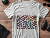 Valentine's Hearts Rectangle Pattern Stencil (957)