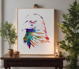 Eagle Falcon Head Stencil (959)