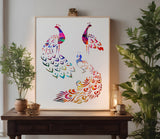 Peacock / Partridge Bird Birds Custom Stencil (95)
