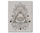 All Seeing Eye of Providence Masonic Stencil (965)