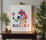 Ancient Egyptian God Bastet Stencil (967)