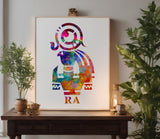 Ancient Egyptian God Ra Stencil (968)