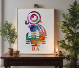 Ancient Egyptian God Ra Stencil (968)