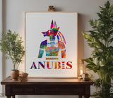 Ancient Egyptian God Icon Anubis Stencil (970)