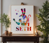 Ancient Egyptian God Seth Stencil (972)