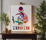 Ancient Egyptian God Icon Thoth Stencil (973)