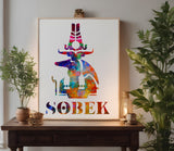 Ancient Egyptian God Sobek Stencil (980)