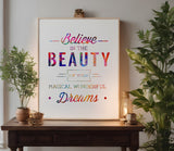 Believe in Your Dreams Inspirational Stencil (984)