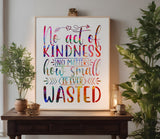 Kindness is Never Wasted Inspirational Stencil (987)