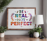 Be Real Not Perfect Stencil (989)