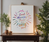 Good Morning Coffee Stencil (990)