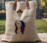 Native American Woman with Feather Headdress Stencil (996)