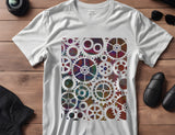 Steampunk Gears Cogs Pattern Stencil (998)