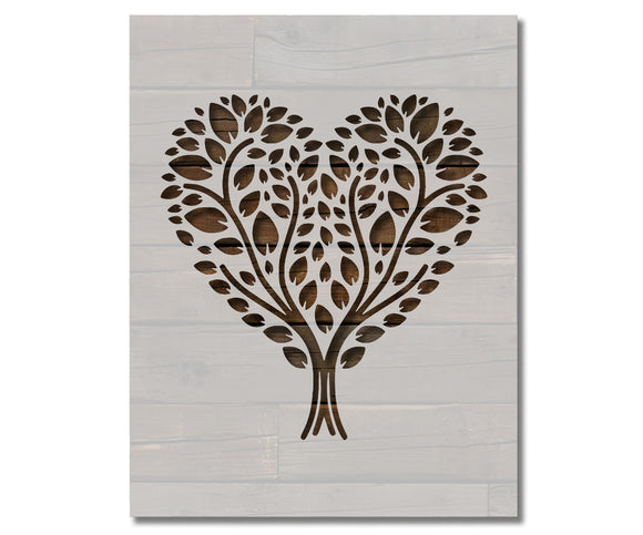 Heart Love Tree of Life Stencil (1002)