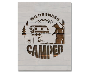 Wilderness Camper RV Stencil (1020)