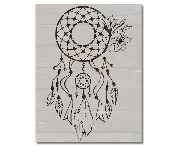 Native American Dream Catcher Boho Stencil (1022)
