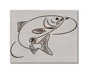 Trout / Steelhead Fish Fishing Stencil (12)