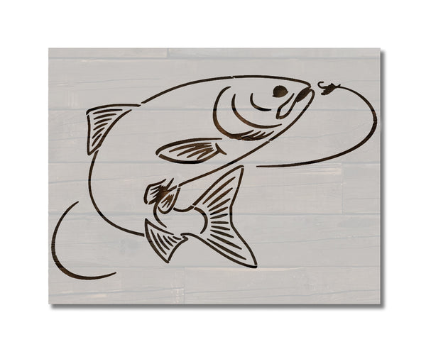 Trout Fish Stencils - Stencil Revolution