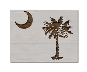 South Carolina State Flag Custom Stencil (21)