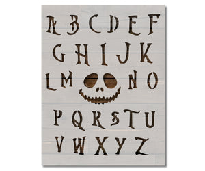 Nightmare Before Christmas Font Alphabet 8.5"x11" Stencil (283)