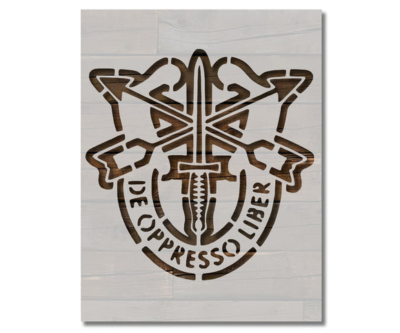 Army Special Forces Crest Military Custom Stencil (29)