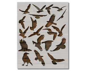 Crow Bird Seagull Eagle Birds Custom Stencil (2)