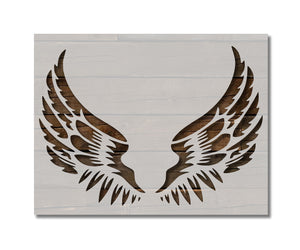 Angel Devil Bird Wings Wing Custom Stencil (367)