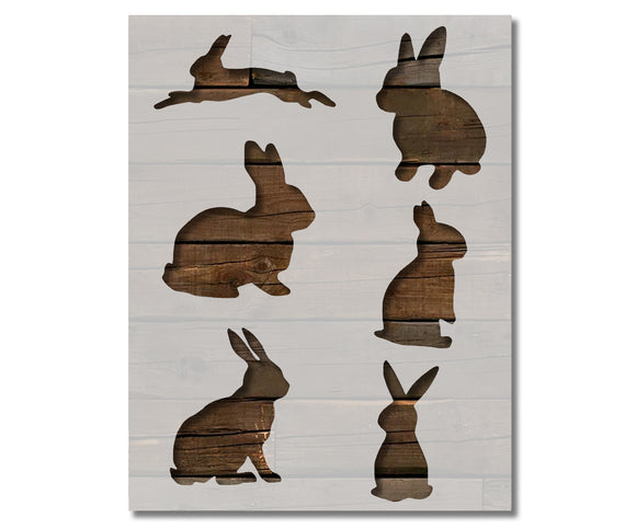 Bunny Rabbit Rabbits Custom Stencil (370)