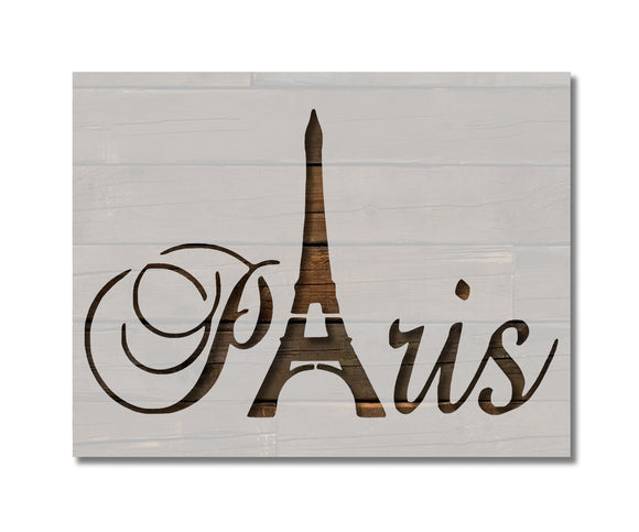 Paris Eiffel Tower Word Stencil (380)