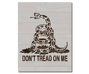 Don't Tread On Me Snake Gadsden Flag Stencil (407)