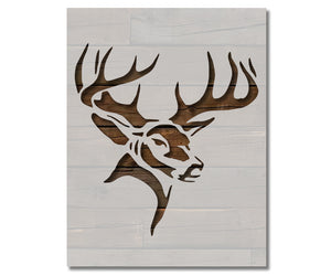 Hunting Buck Head Deer Custom Stencil (41)